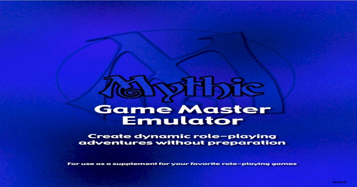 Mythic Game Master Emulator (Mythic Role Playing And Game Master Emulator  Series): Pigeon, Tom: 9781982081058: : Books