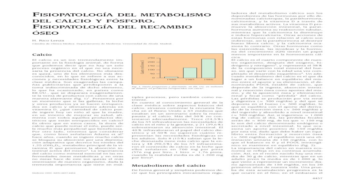 Fisiopatologia Del Metabolismo de Calcio y Fosforo - [PDF Document]