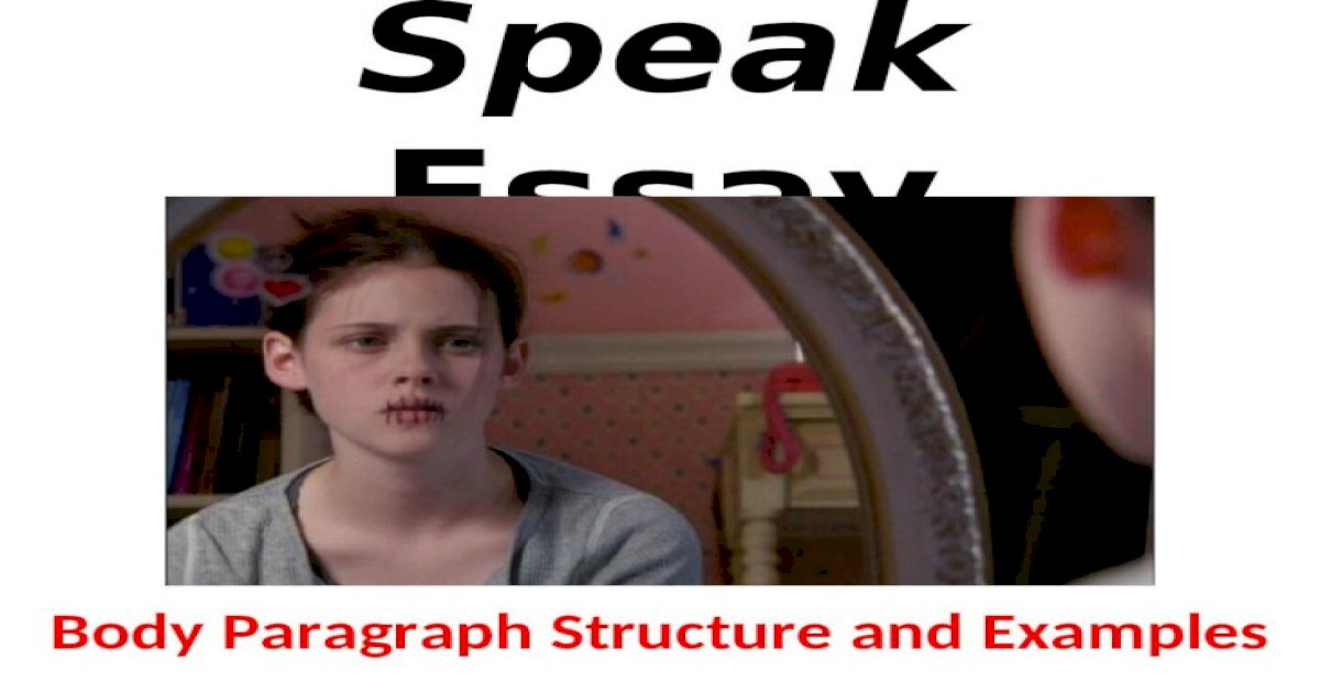 how to speak in an essay