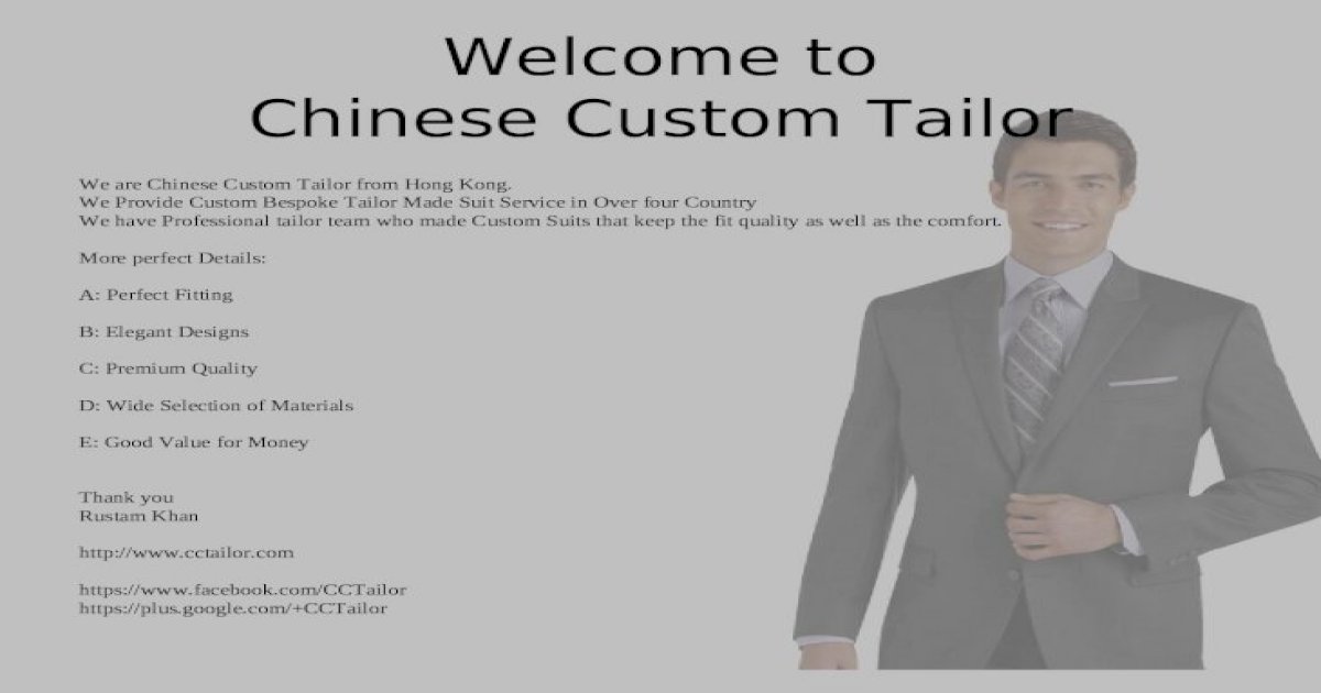 Custom Shirts Measurement for Best Fitting - [PPT Powerpoint]