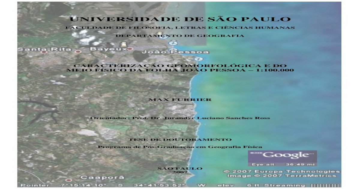 Caracterização Geomorfológica E Do Meio Físico Da Folha João [pdf Document]