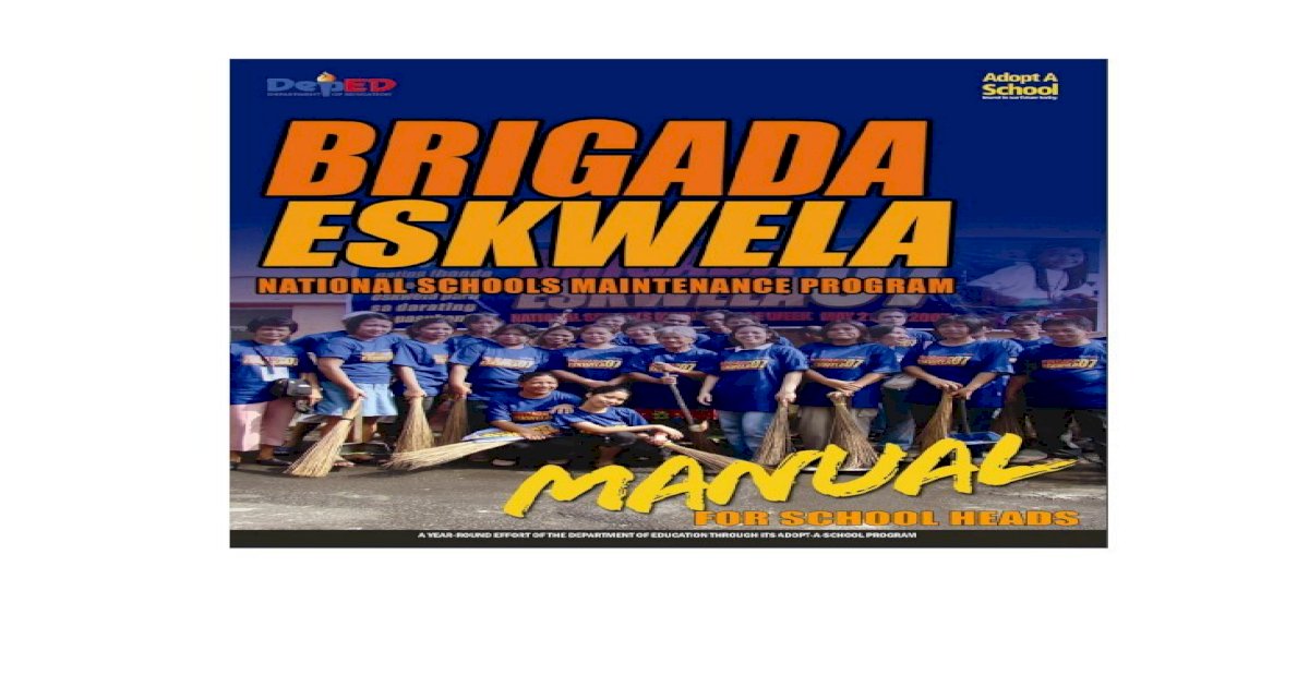 Brigada Eskwela Manual For School Heads · Pdf Filebrigada Eskwela