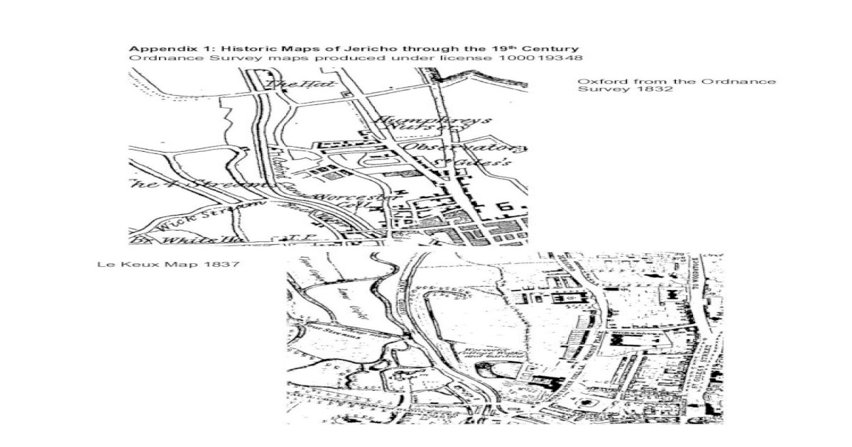Appendix 1 Historic Maps of Jericho through the 19th … 1: Historic Maps ...