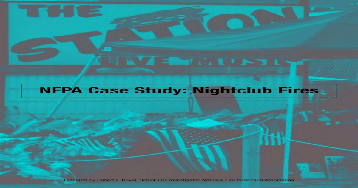 nfpa case study nightclub fires