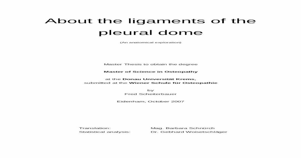 About the ligaments of the pleural dome - [PDF Document]