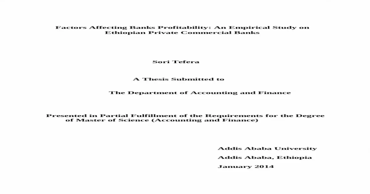 research done on accounting and finance in ethiopia pdf