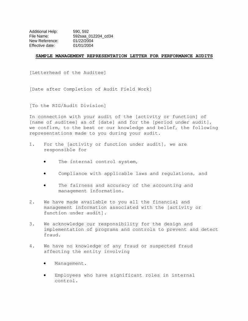 management representation letter pdf