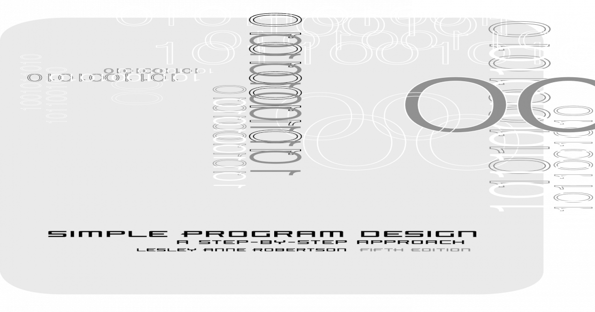 Simple Program Design Pdf
