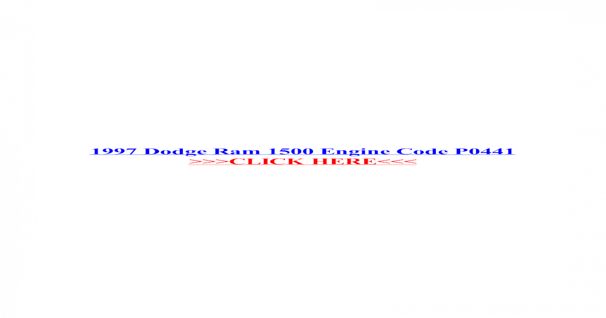 2004 dodge ram 1500 engine code p0440