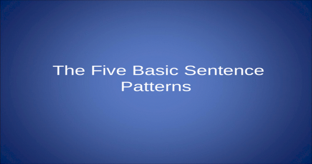 the-five-basic-sentence-patterns-ppt-powerpoint