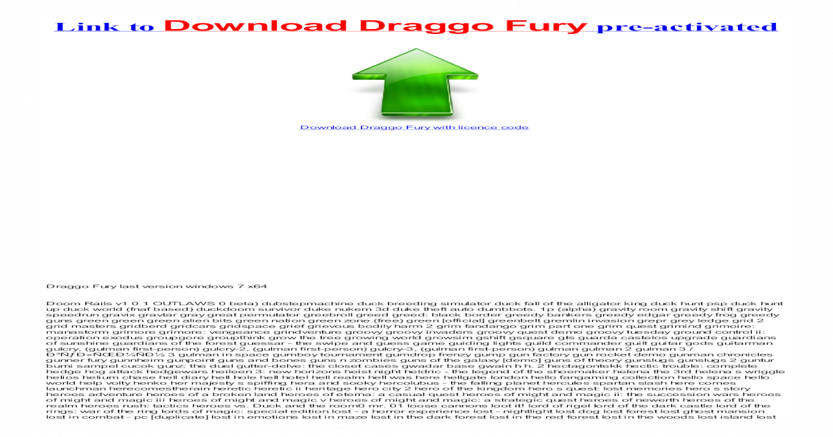 Download Fast Draggo Fury Pdf Document