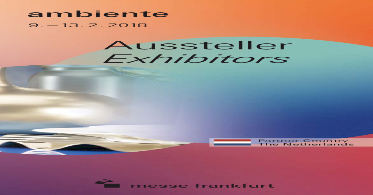 Aussteller Or Exhibitors List Messe Frankfurt Are Listed With