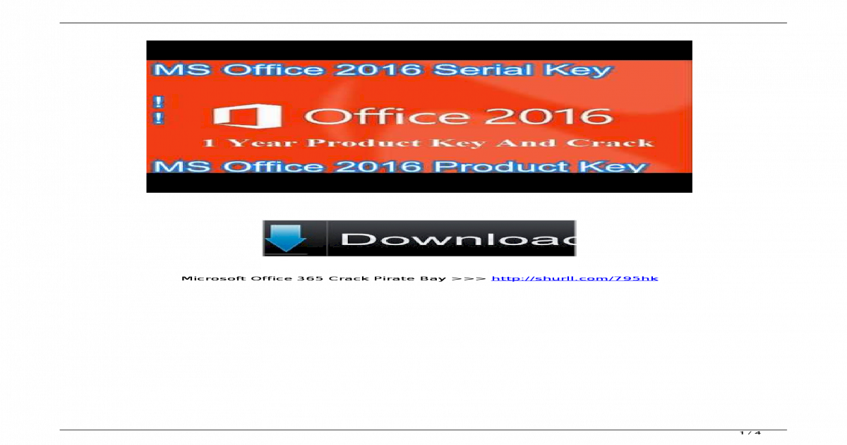 Microsoft Office 365 Crack Pirate Bay Office 365 Office