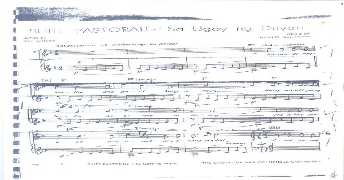 ugoy ng Duyan music sheet [PDF Document]