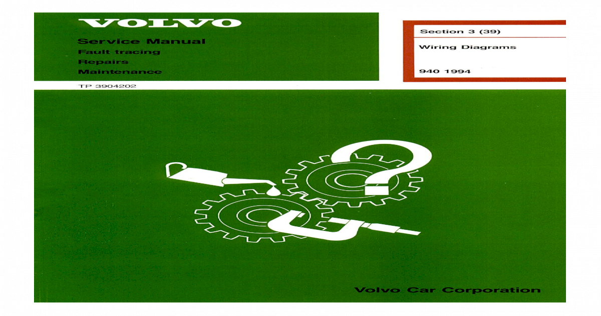 Volvo 940 Overdrive Wiring Diagram - Complete Wiring Schemas