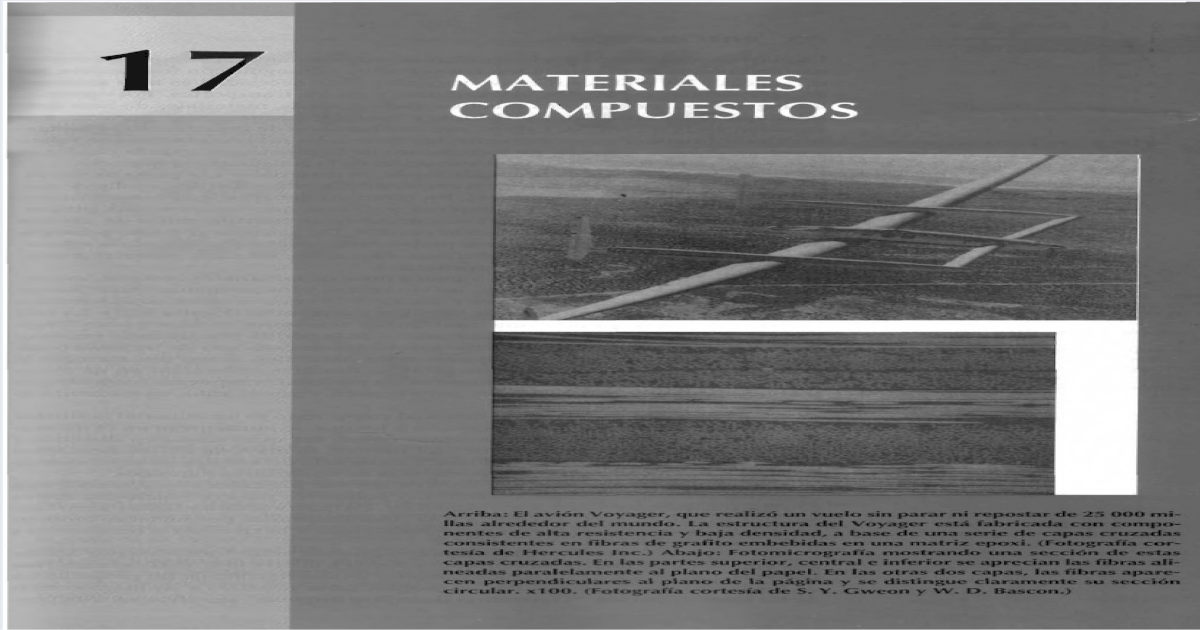 Capitulo 17 Materiales Compuestos Callister 1995 Pdf Document