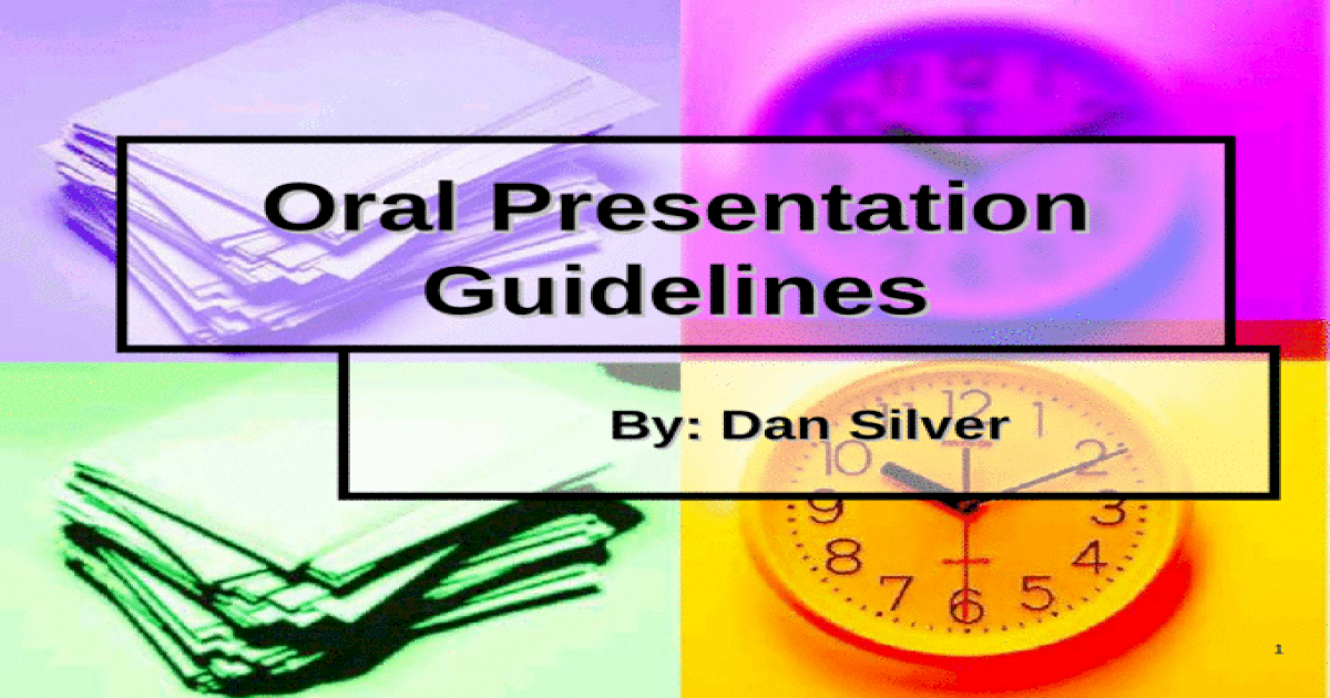 does oral presentation need powerpoint