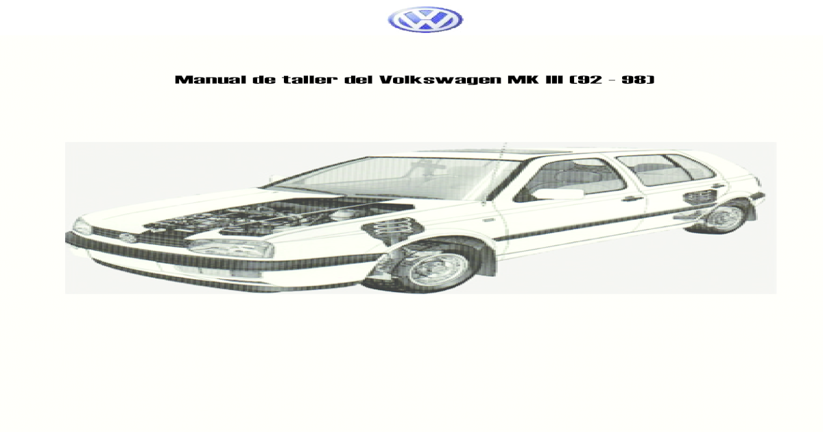 Manual de Taller VW Golf MK III [PDF Document]