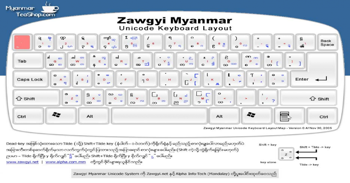 zawgyi myanmar font for pc