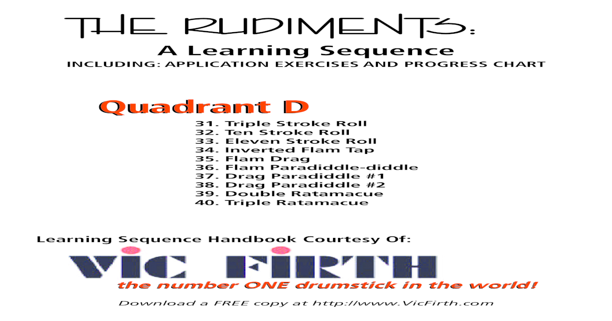 Rudiment Chart