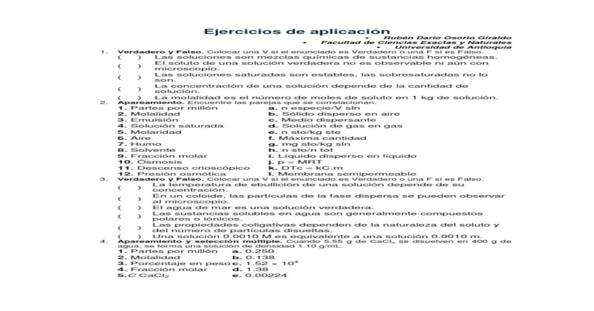 Ejercicios De Aplicacin Analitica Docx Pdf Document