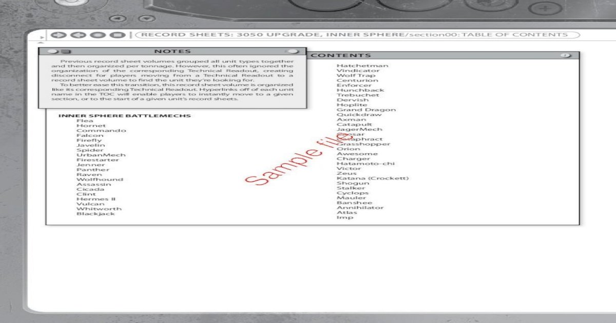 battletech record sheets 3050 pdf 4shared