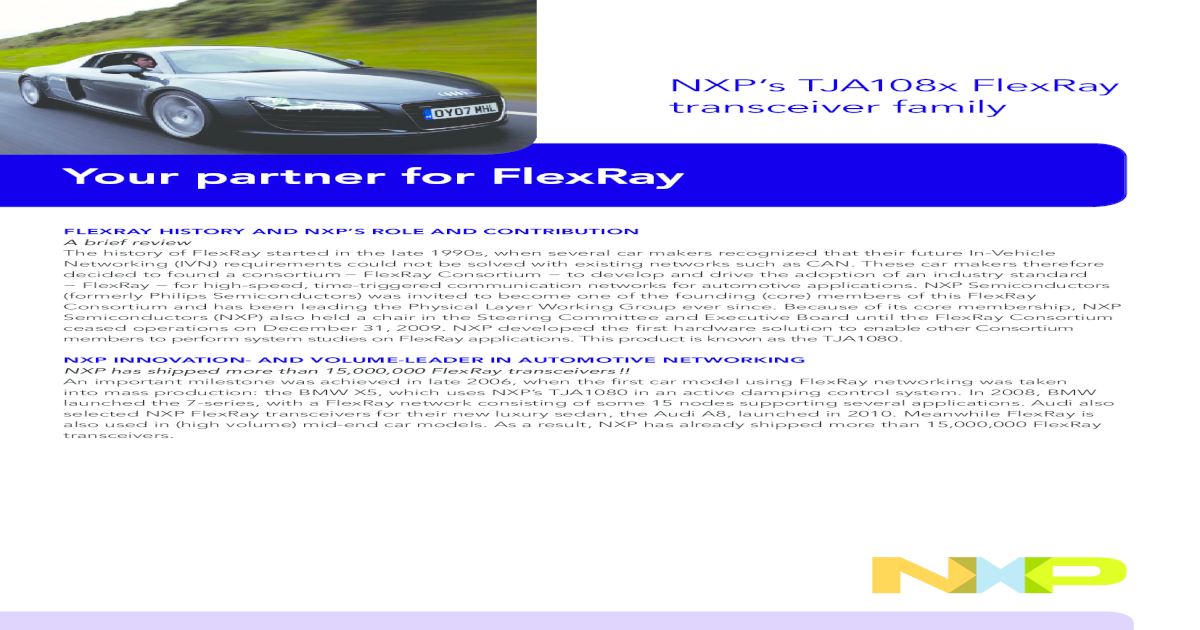 TJA1080 FlexRay transceiver SSOP20 NXP