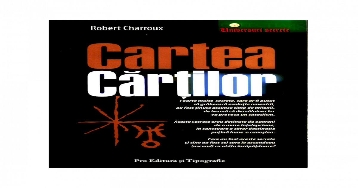 Robert Charroux Cartea Cartilor Pdf Document