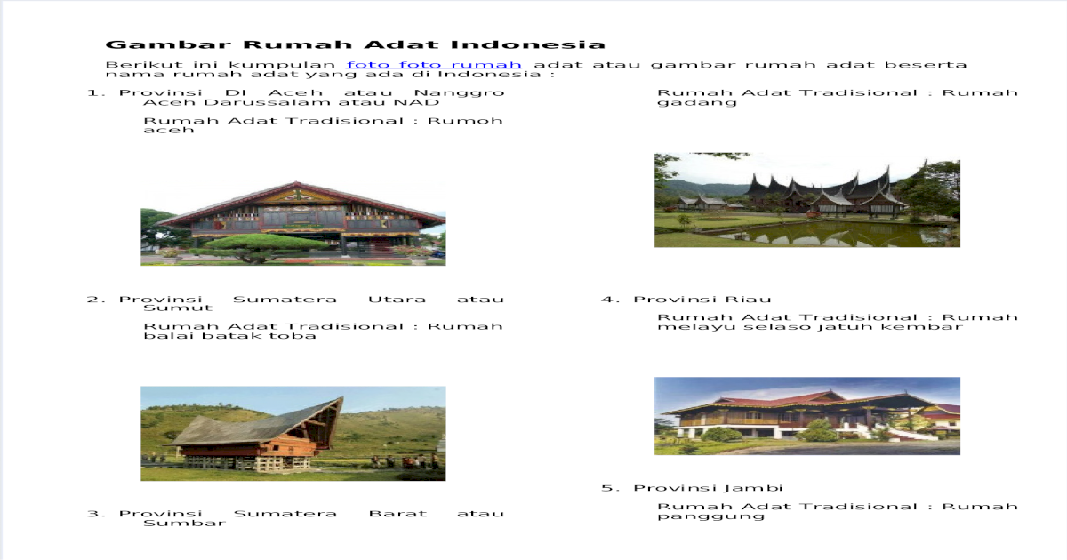 20 Trend Terbaru Gambar Rumah Adat Prov Riau Rumah J 