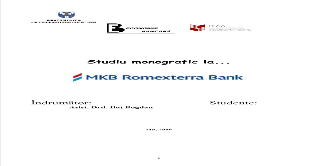 Monografie Mkb Romexterra Bank Pdf Document