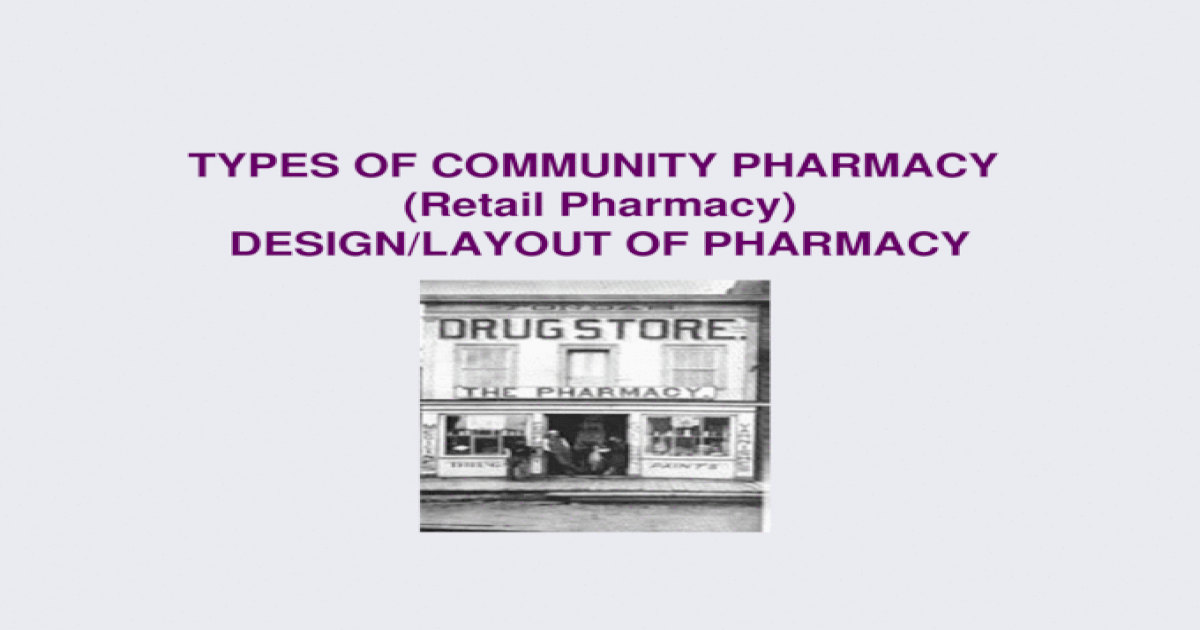 Pharmacy Design Layout Ppt Powerpoint