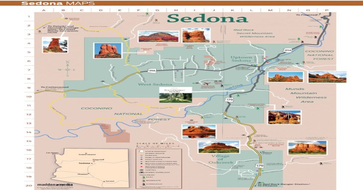 Sedona Maps for reprint Ariz sedona arts center sedona