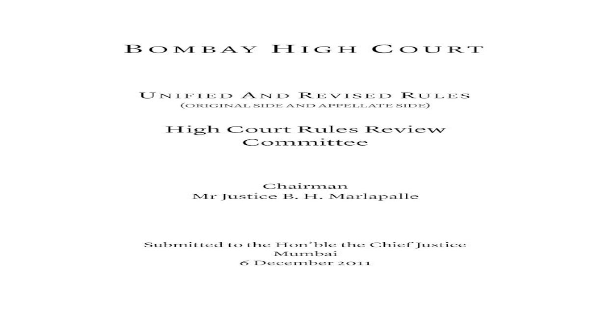 bombay high court visit report pdf
