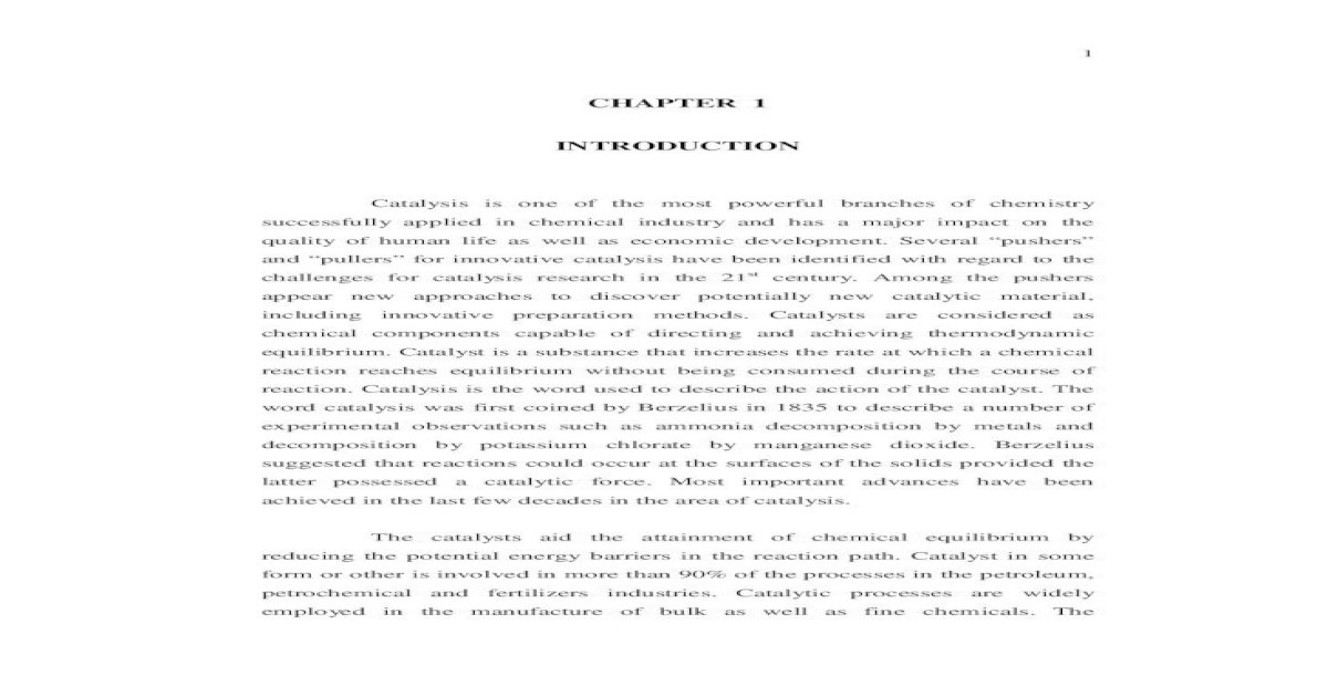 CHAPTER 1 INTRODUCTION Shodhganga a 1.pdf · Catalytic